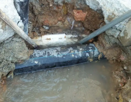 浉河测漏水之水管漏水